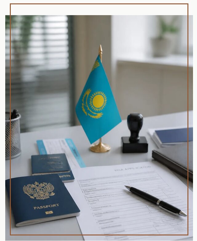 Оформление визы в Казахстан для поездки и работы в Сосновоборске