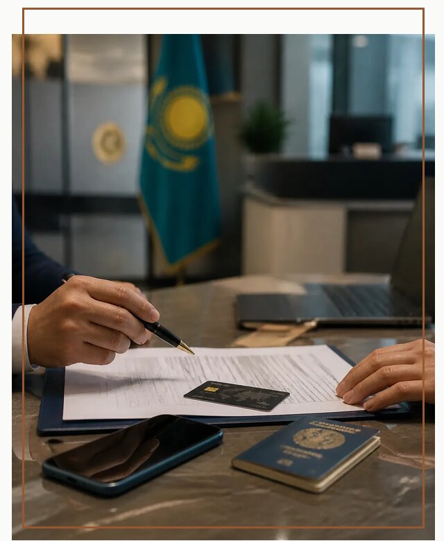 Открытие счета и банковской карты в Казахстане в Сосновоборске